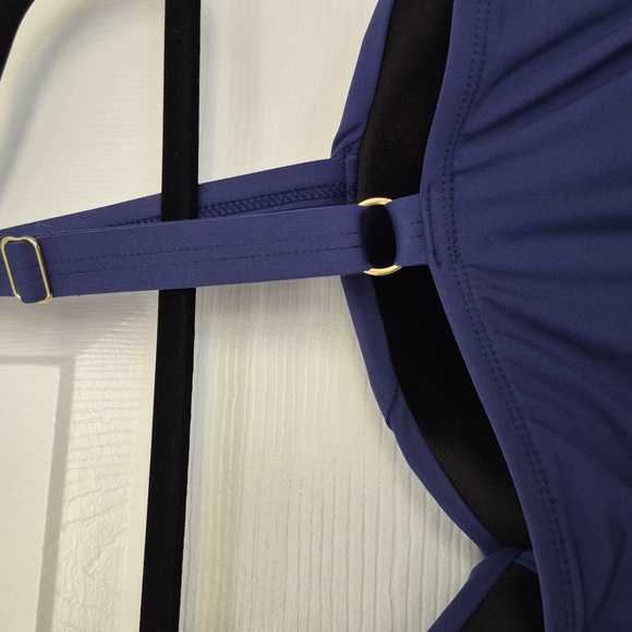 EUC ALEX MARIE Navy Swim Takini With Underwire, Adjustable Straps Size XL - Picture 7 of 9